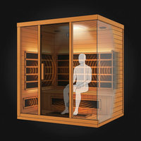 6-Person Cedar Infrared Sauna with 10 Carbon Heaters — How It Works