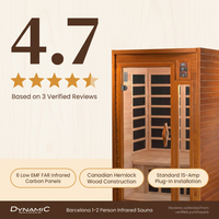 Barcelona 1 to 2 Person Low EMF FAR Infrared Home Sauna — Results & Stats