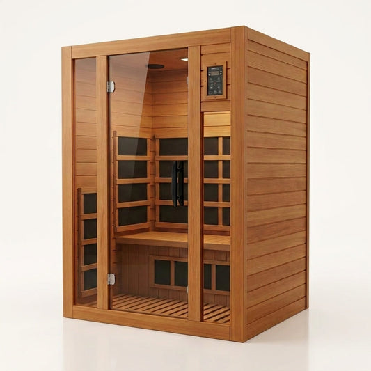 Barcelona 1 to 2 Person Low EMF FAR Infrared Home Sauna — Studio Shot