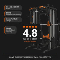 Home Gym Smith Machine Cable Crossover Weightlifting Sports Training — Results & Stats