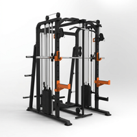 Home Gym Smith Machine Cable Crossover Weightlifting Sports Training — Studio Shot